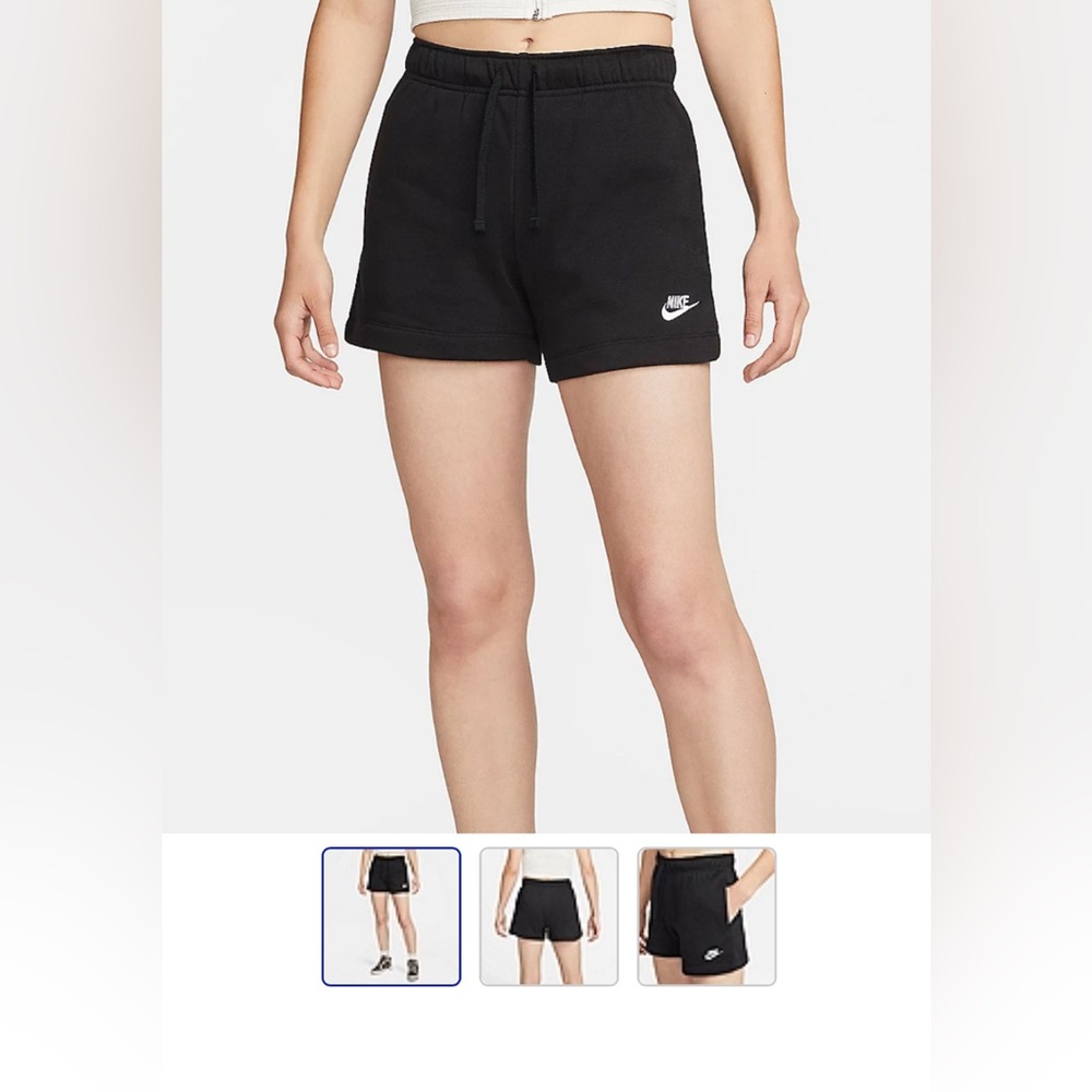 Nike Women’s Club Fleece Shorts-Black NWT